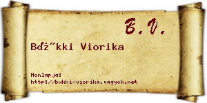 Bükki Viorika névjegykártya
